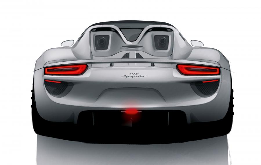 Эскиз Porsche 918 Spyder 2013 года  (фото 3 из 3)